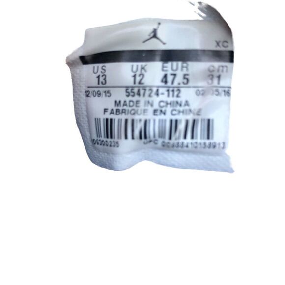 2016 Nike Air Jordan 1 Mid White Wolf Grey Size 13 - Picture 12 of 14